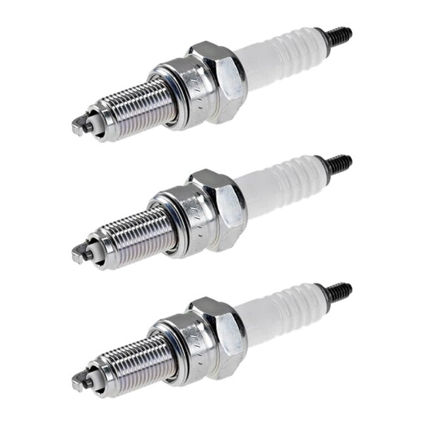 3 Spark Plugs with flat seal seat NGK aftermarket expertise for HONDA