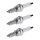 3 Spark Plugs with flat seal seat NGK aftermarket expertise for HONDA