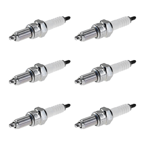 6 Spark Plugs with flat seal seat NGK aftermarket expertise for HONDA