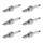 6 Spark Plugs with flat seal seat NGK aftermarket expertise for HONDA