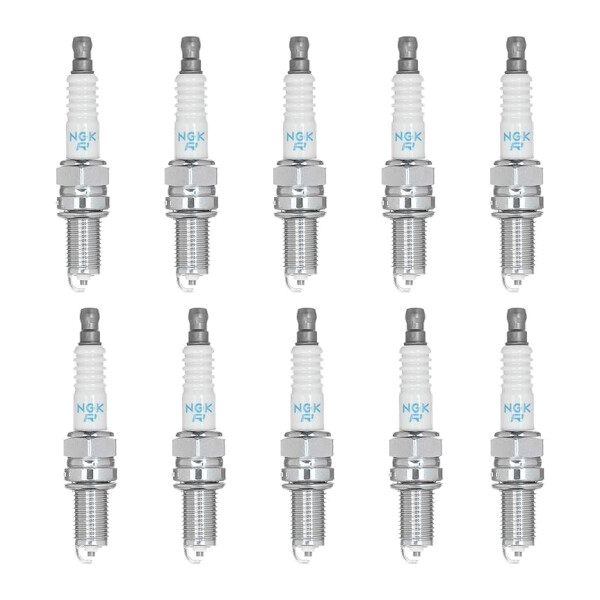 10 Spark Plugs fixed SAE connection NGK for MASERATI QUATTROPORTE and others