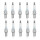 10 Spark Plugs fixed SAE connection NGK for MASERATI QUATTROPORTE and others