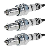 3 Spark Plugs with flat seat NGK Iridium IX suitable for...