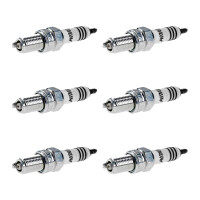 6 Spark Plugs with flat seat NGK Iridium IX suitable for...