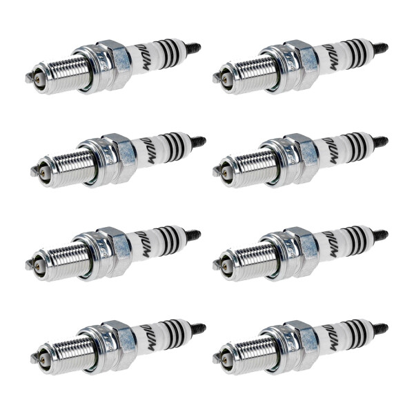 8 Spark Plugs with flat seat NGK Iridium IX suitable for various vehicles