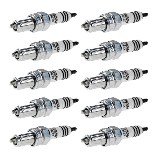 10 Spark Plugs with flat seal seat NGK IAM-Expertise Iridium IX for SUZUKI