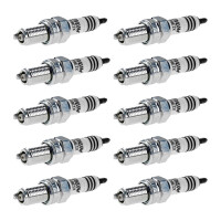 10 Spark Plugs with flat seal seat NGK IAM-Expertise...