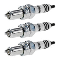 3 Spark Plugs with flat seat NGK Iridium IX suitable for...