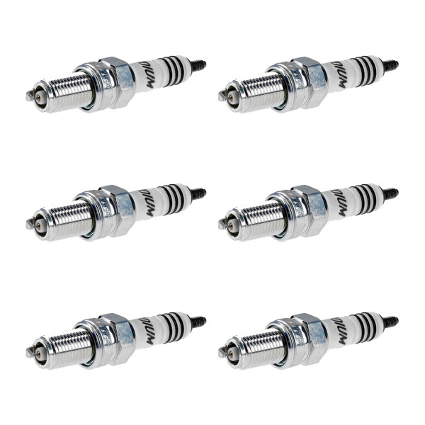 6 Spark Plugs with flat seat NGK Iridium IX suitable for various vehicles