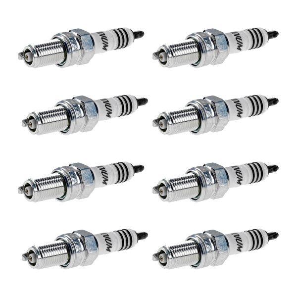 8 Spark Plugs with flat seat NGK Iridium IX suitable for various vehicles