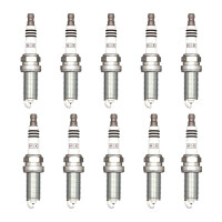 10 Spark Plugs with flat seal seat NGK IAM expertise for...