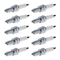 10 Spark Plugs with flat seal seat NGK suitable for...