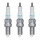 3 Spark Plugs with flat seal seat NGK for CHEVROLET SPARK and others