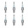 6 Spark Plugs with flat seal seat NGK for CHEVROLET SPARK and others