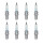 8 Spark Plugs with flat seal seat NGK for CHEVROLET SPARK and others