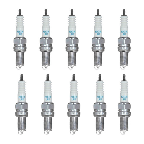 10 Spark Plugs with flat seal seat NGK for CHEVROLET SPARK and others