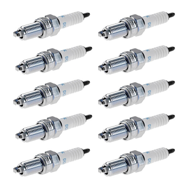 10 Spark Plugs fixed SAE connection NGK aftermarket expertise for e.g. LANCIA Y