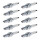 10 Spark Plugs fixed SAE connection NGK aftermarket expertise for e.g. LANCIA Y