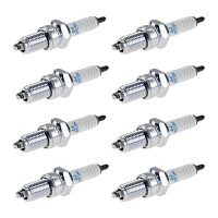 8 Spark Plugs with flat seal seat NGK IAM expertise for...