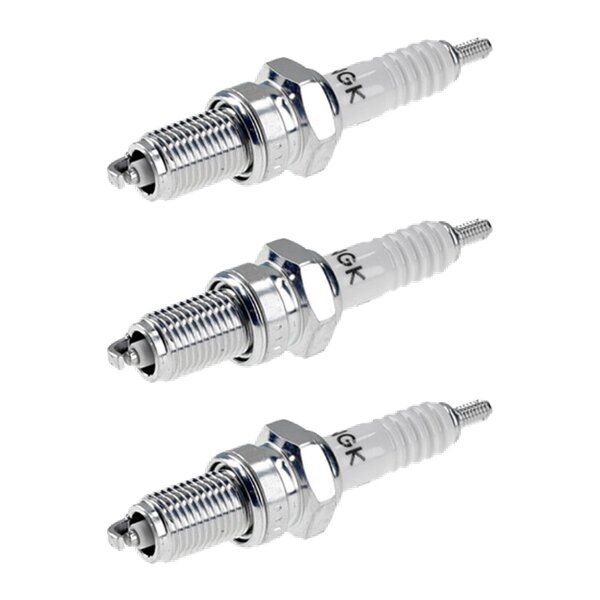 3 Spark Plugs with flat seal seat NGK IAM expertise for KAWASAKI and others