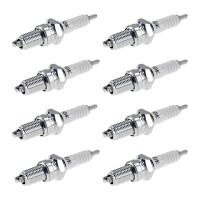 8 Spark Plugs with flat seal seat NGK IAM expertise for...