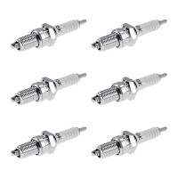 6 Spark Plugs with flat seal seat NGK IAM expertise for...