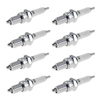 8 Spark Plugs with flat seal seat NGK IAM expertise for...