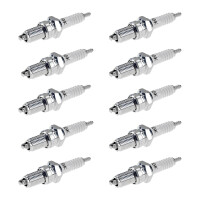 10 Spark Plugs with flat seal seat NGK IAM expertise for...