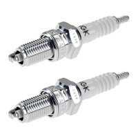 2 Spark Plugs with flat seal seat NGK IAM expertise for...