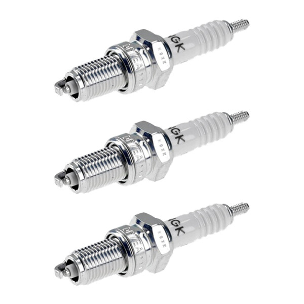 3 Spark Plugs with flat seal seat NGK IAM expertise for YAMAHA and others