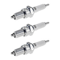 3 Spark Plugs with flat seal seat NGK IAM expertise for...
