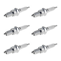 6 Spark Plugs with flat seal seat NGK IAM expertise for...
