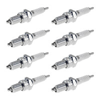 8 Spark Plugs with flat seal seat NGK IAM expertise for...