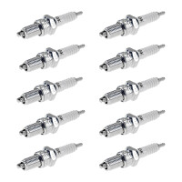 10 Spark Plugs with flat seal seat NGK IAM expertise for...