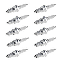 10 Spark Plugs with flat seal seat NGK IAM expertise for...