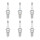 6 Spark Plugs with flat seal seat NGK aftermarket expertise for HONDA and others