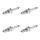 4 Spark Plugs with flat seal seat NGK aftermarket expertise for HONDA and others