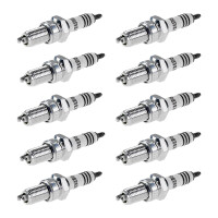 10 Spark Plugs with flat seat NGK IAM-Expertise Iridium...