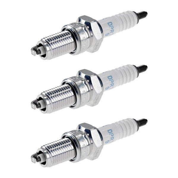 3 Spark Plugs with flat seal seat NGK IAM expertise for YAMAHA and others