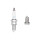 3 Spark Plugs with flat seal seat NGK IAM expertise for YAMAHA and others