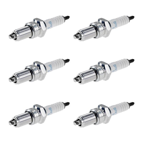 6 Spark Plugs with flat seal seat NGK IAM expertise for YAMAHA and others