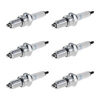 6 Spark Plugs with flat seal seat NGK IAM expertise for...