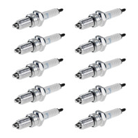 10 Spark Plugs with flat seal seat NGK IAM expertise for...