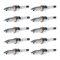 10 Spark Plugs interference suppressed 5 kOhm NGK for...
