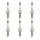 6 Spark Plugs suppressed 5 kOhm NGK suitable for TOYOTA C-HR and others