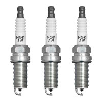 3 Spark Plugs with flat seal seat NGK IAM expertise for...