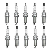 10 Spark Plugs with flat seal seat NGK IAM expertise for...