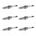 6 Spark Plugs with flat seal seat NGK suitable for HONDA JAZZ and others