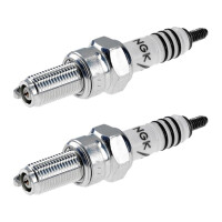 2 Spark Plugs with flat seat NGK Iridium IX suitable for...