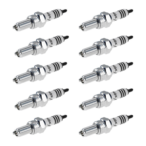 10 Spark Plugs with flat seat NGK Iridium IX suitable for KAWASAKI and others